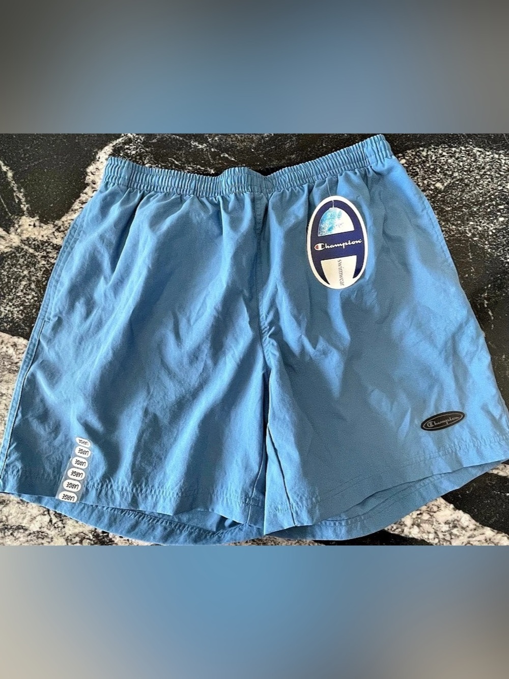 Champion Blue Swim Trunks Size Large NWT